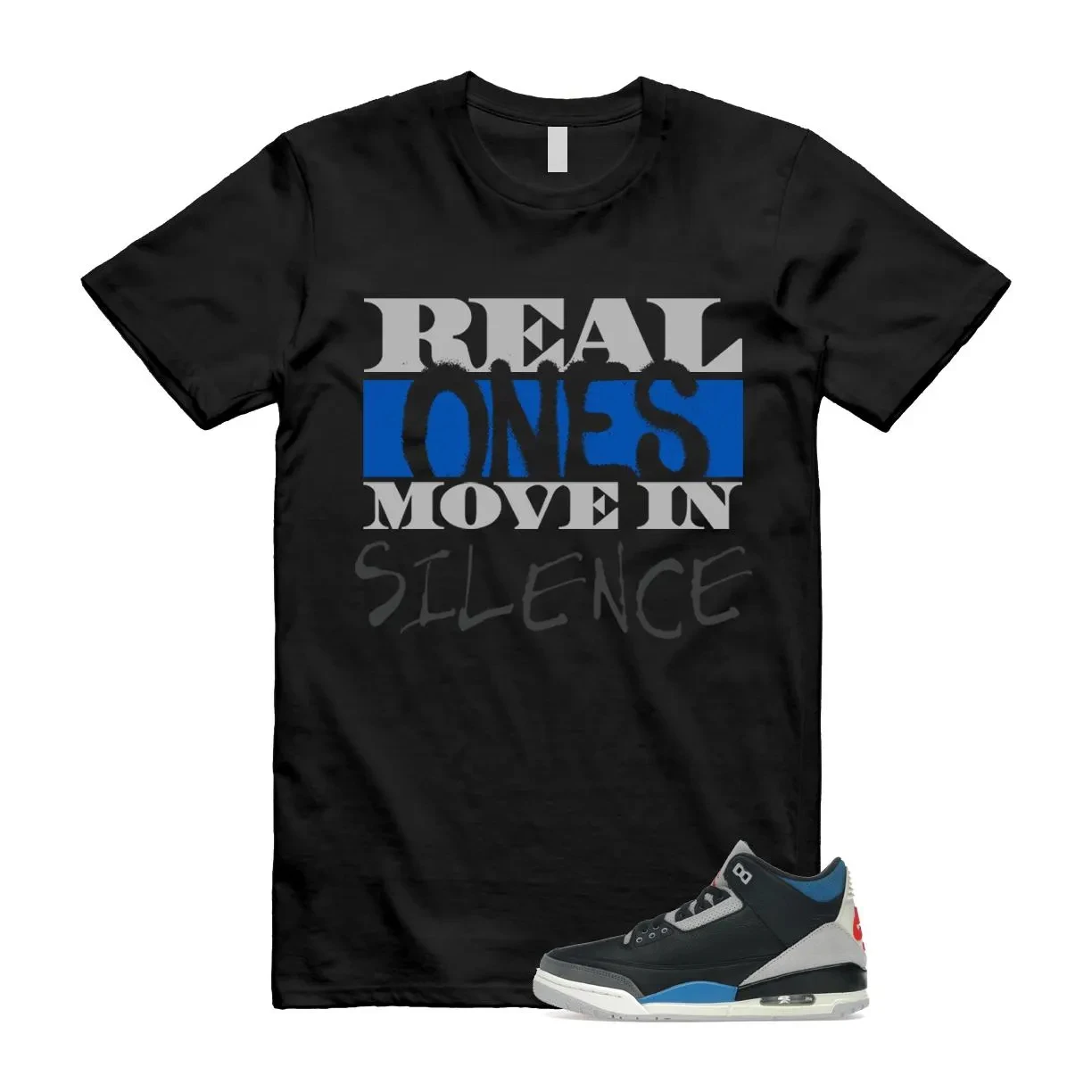 3 เสื้อยืด Rare Air สีดำ สีเทากลาง สีน้ำเงินทหาร สีแดงชิลี น้ำมะพร้าว เข้ากันได้กับ REAL เหมาะสำหรับตู้เสื้อผ้าแฟชั่นล้ำสมัย