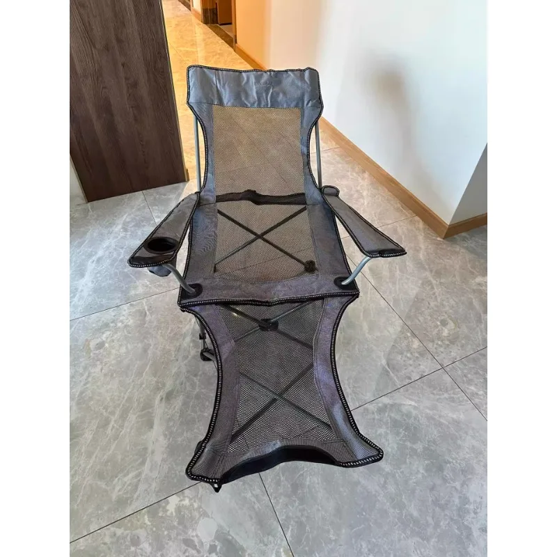 

Outdoor folding nap lounge chair ultra-light portable beach camping can sit and lie down freely adjustable moon chair