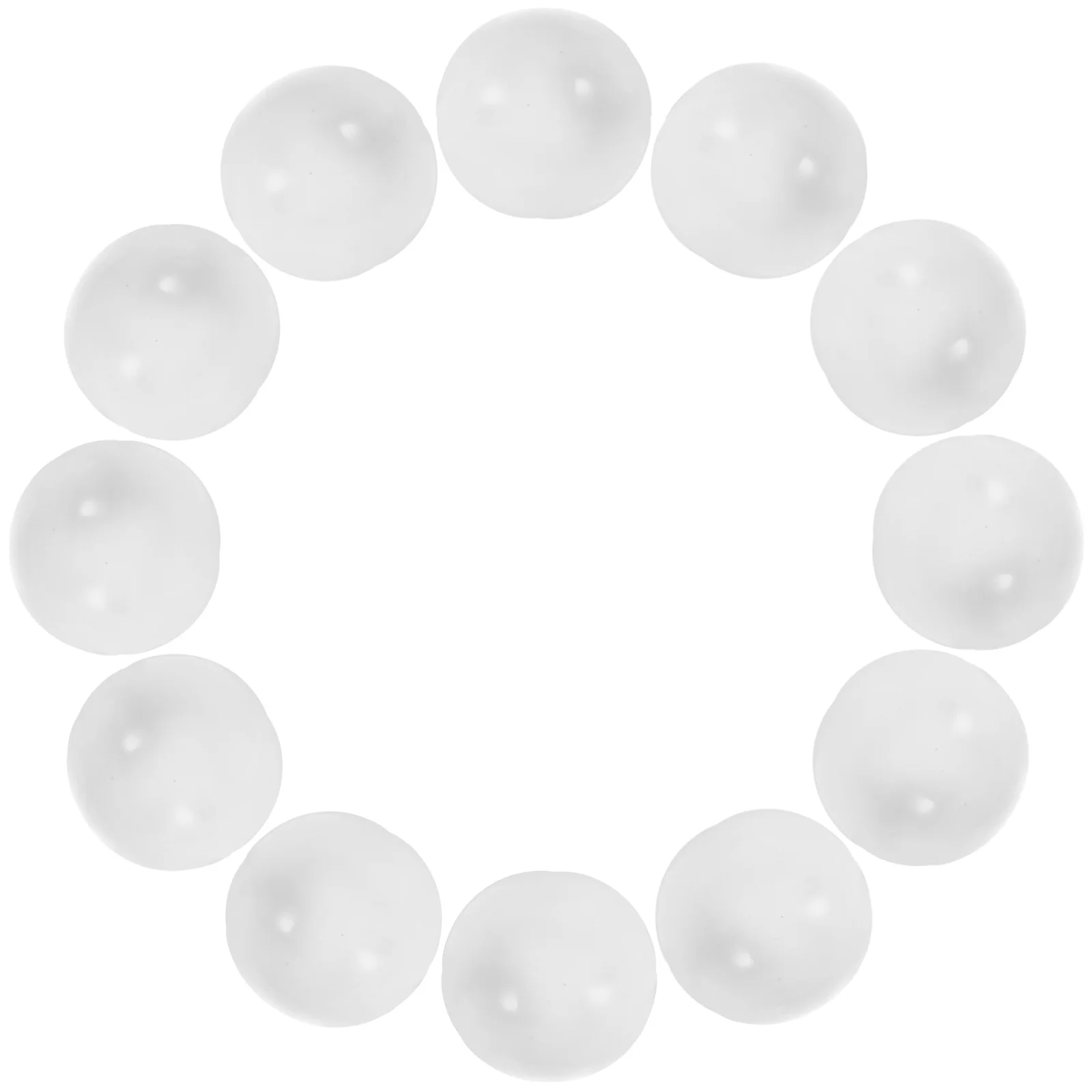 

30 Pcs Lottery Ball Party Game Balls Small Seamless Activity Props White No Stuffing Child