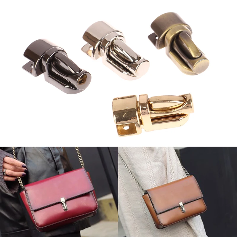 Durable Metal Column Tuck Lock Closure Catch Clasp Buckle Fasteners For Leather Bag Case Handbag Purse Accessories