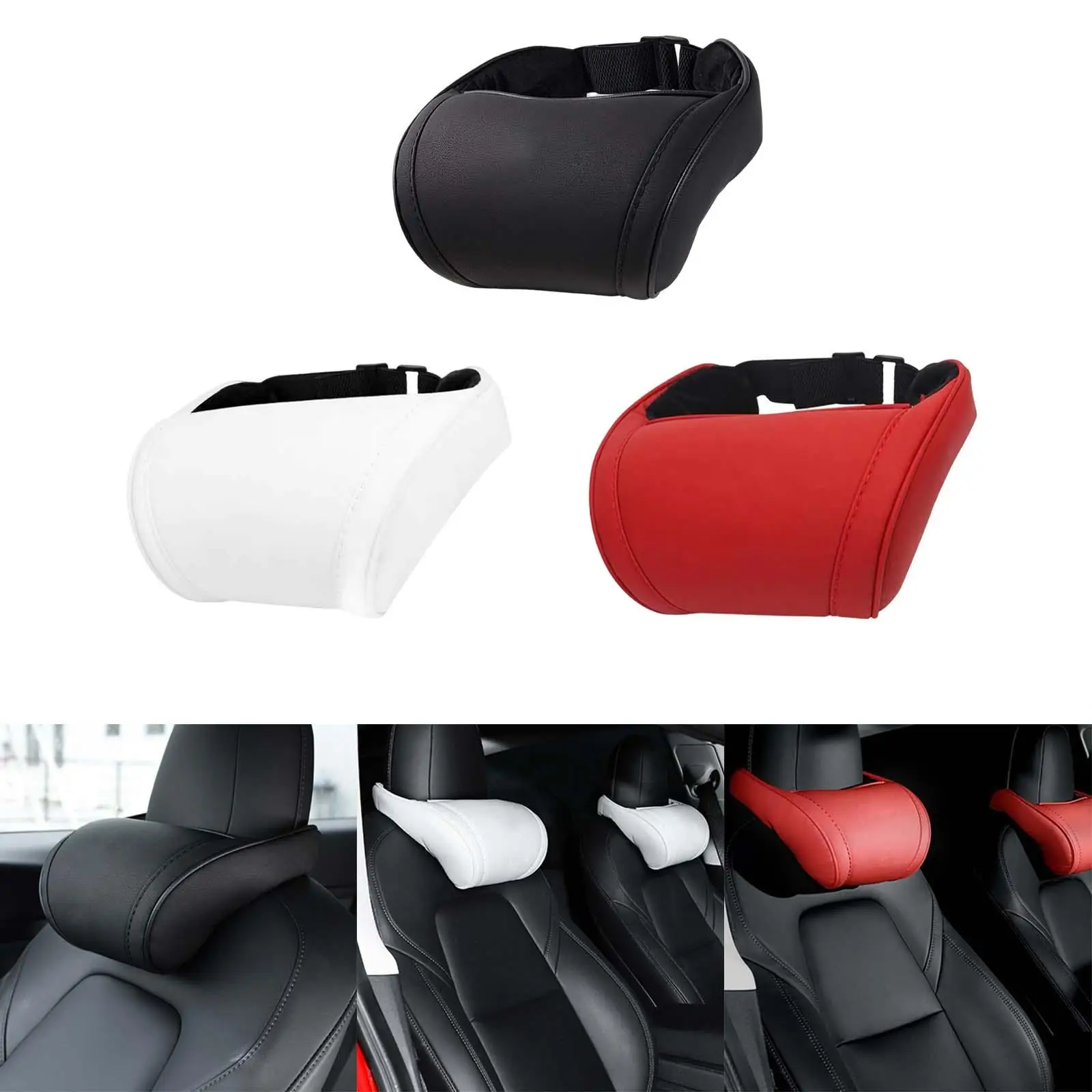 

Car Headrest , Comfortable for /Y/x/S with Adjustable Strap Automobiles