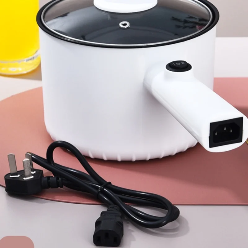 2 Gear Temperature Electric Hot Pot 1.5L Non Stick Multifunctional Mini Cooker For Kitchen Dorm