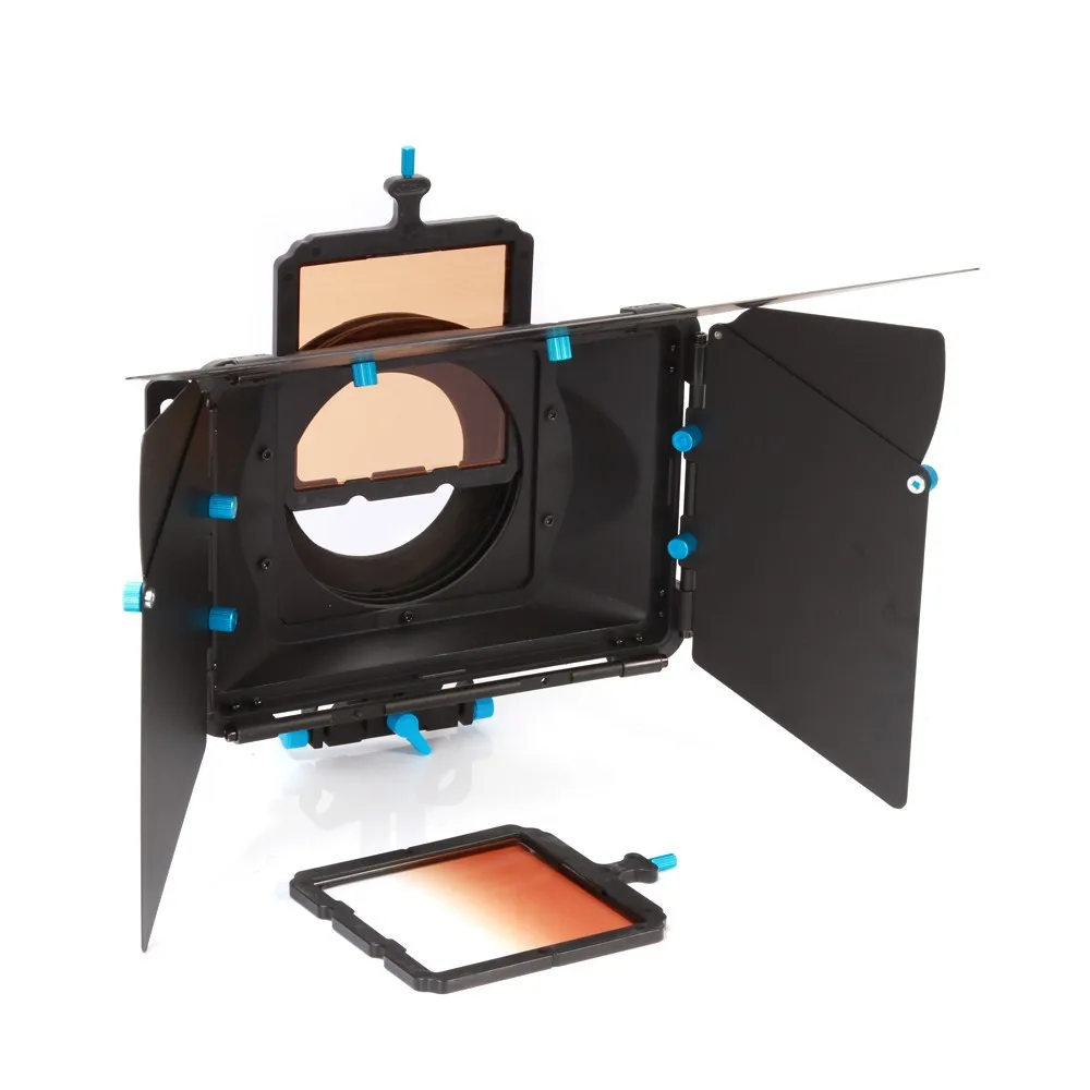 مجموعة أدوات قياسية من سلسلة Fotga DP صندوق غير لامع + مقبض علوي مع دعامة C + لوحة دعم قضيب السكك الحديدية 15 مم لنيكون كانون سوني BMCC