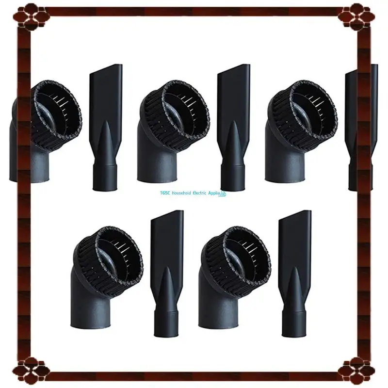 24-Hour Delivery 5X Industrial Vacuum Cleaner Round Brush And Flat Nozzle Sets Inner 44Mm Durable Industrial Vacuum Cleaner Acce