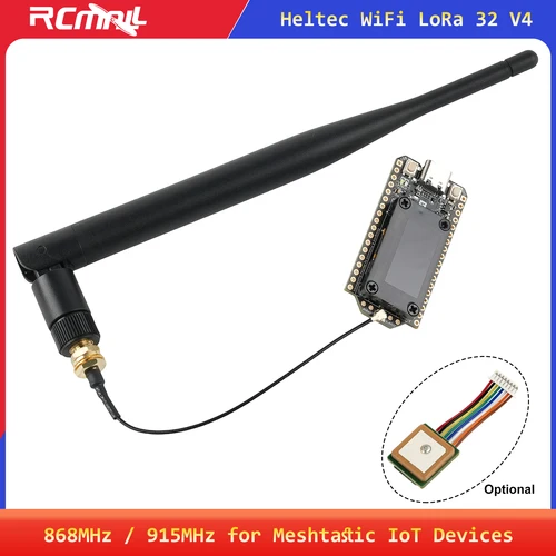Heltec LoRa32 V4 GPS meshtástico ESP32 WIFI + BLE SX1262 LoRa 0,96 pulgadas OLED red de malla de placa de desarrollo con energía Solar para Arduino IoT