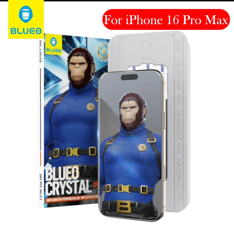 

Blueo Crystal Tempered Glass For iPhone 16 Pro Max Dust-free Installation Film Screen Protector for iPHONE 16 PRO MAX