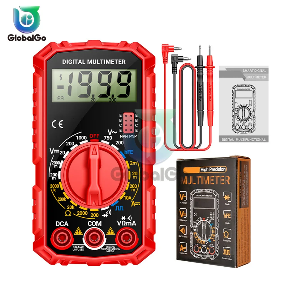 ANENG SZ308 Square Wave Digital Tester 1999 conta il multimetro HFE Triode Buzzer AC/DC Tensione 10A Multimetri di corrente strumento