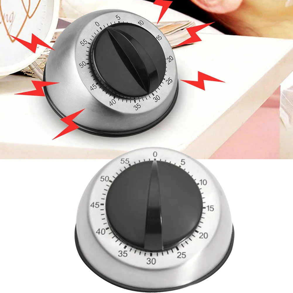 Cooking Timer Kitchen Timer 60-Minute Timer Cooking Time Manager Countdown Bell Alarm Kitchen Ring Bell Kitchen Tools