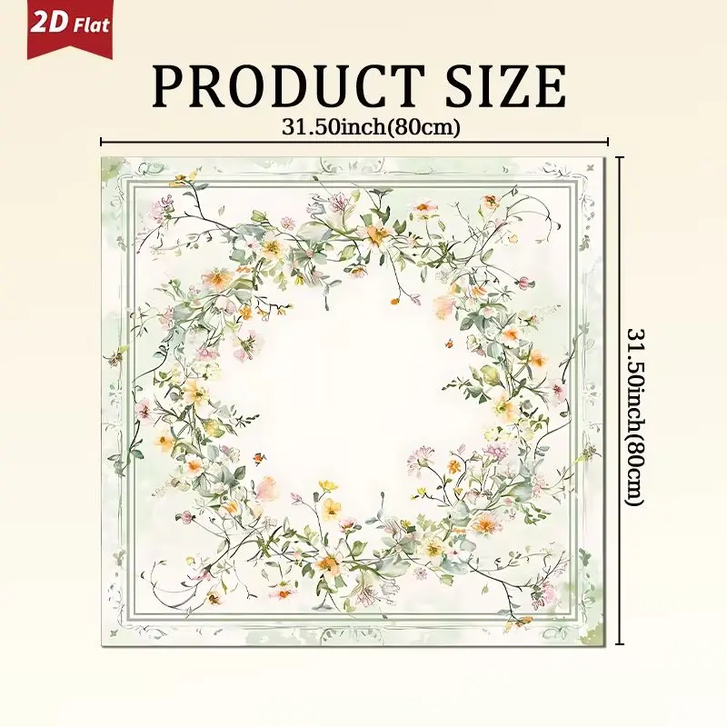 American Pink Retro Rose Flower Mahjong Table Mat Anti-Slip Noise Reduction for Card Game Table Playing Room Home Decor