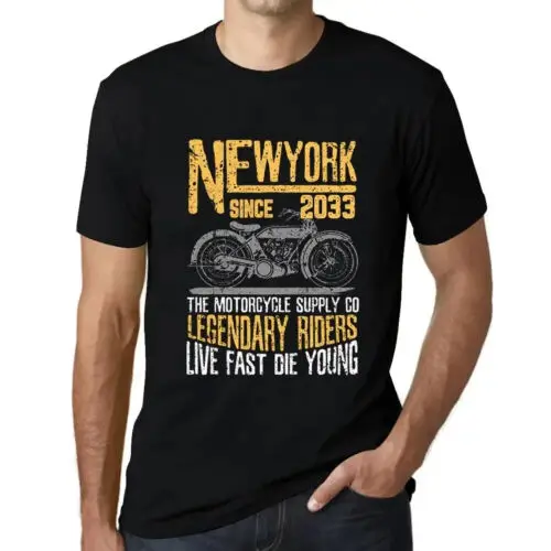 Heren Grafisch T-Shirt Motorlegendarijders Sinds 2033 – Motorcycle Legendary