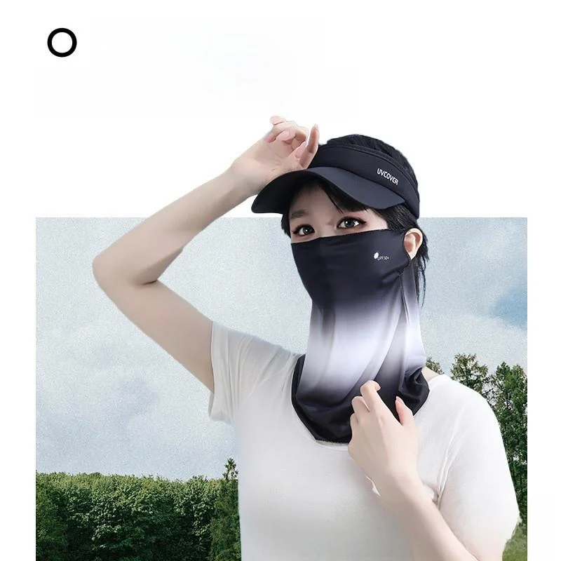 夏の屋外紫外線保護日焼け止めネックカバー純色のファッショナブルなアクセサリー男性と女性向け