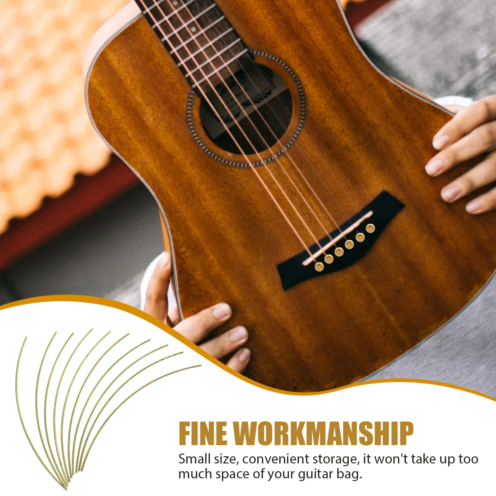 

Guitar Fret Tool Maintenance Accessories Classical Wires Replacement Brass for Finger Board