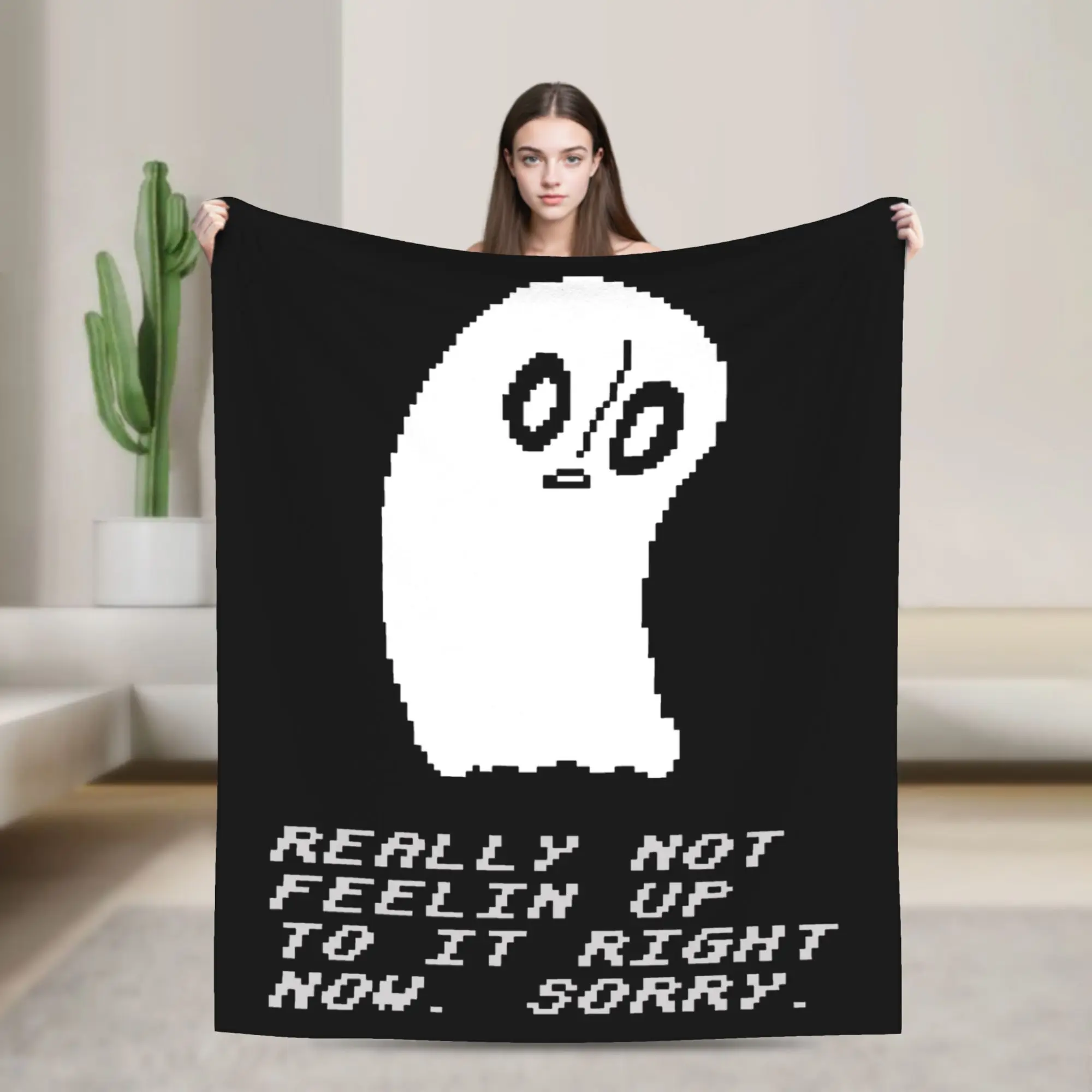 Undertales Sans and Papyrus Mettaton Flowey Knitted Blanket  Plush Throw Blanket Bedroom Sofa Decoration Lightweight Bedsprea,