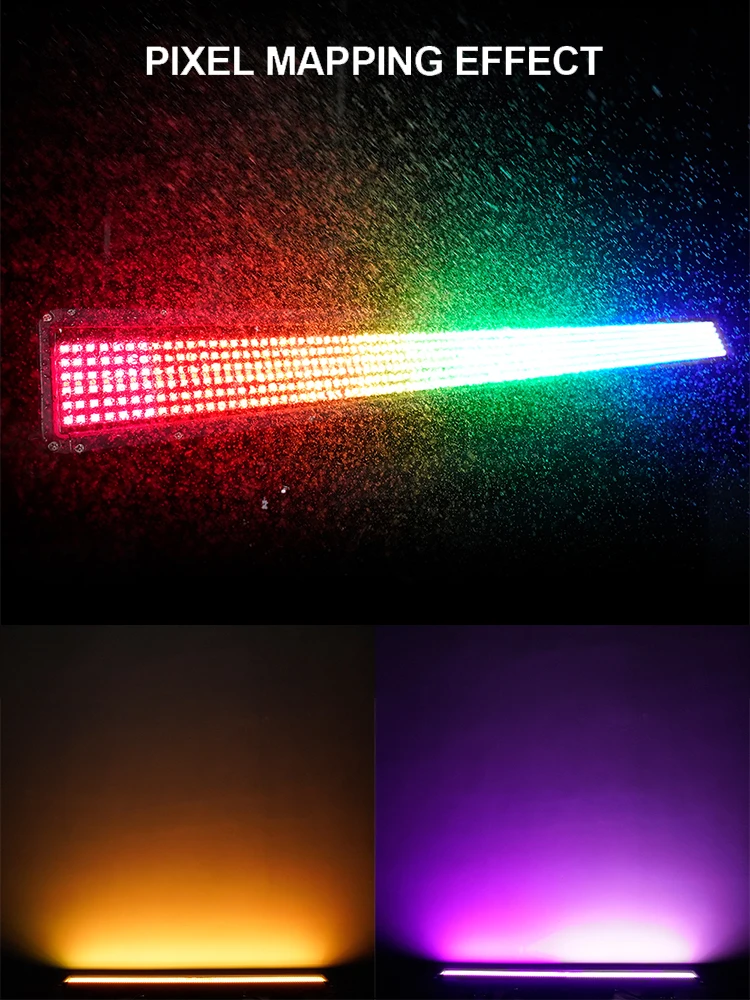 SHEHDS Wasserdichtes IP66 LED-Stroboskop 250W 32+16 segmentiertes Pixel-Licht 0 Geräusche für DJ Disco Bar Hochzeit Outdoor-Show Musikfestival
