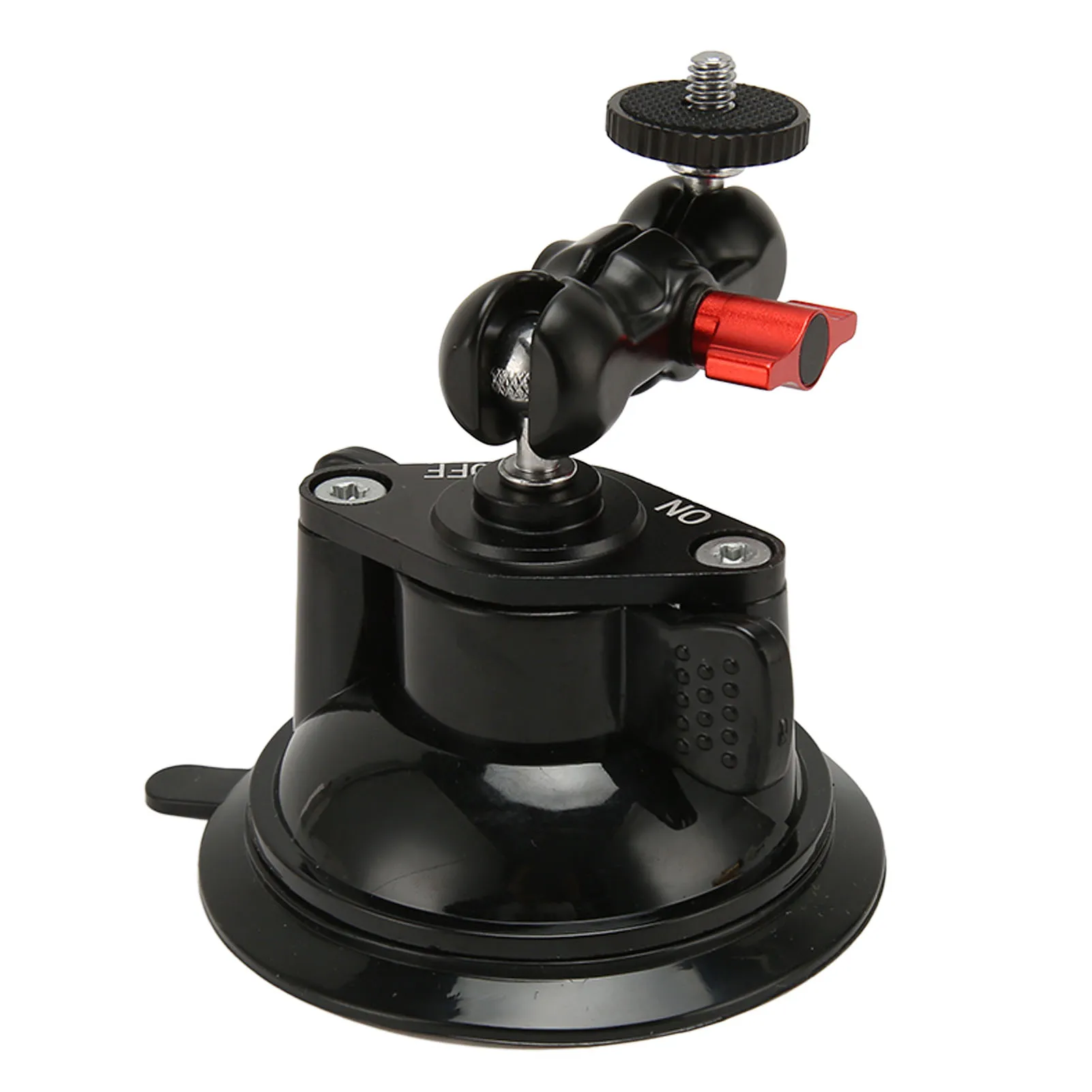 Camera Suction Cup Mount with Dual Ball Head Magic Arm 360 Degree Rotation Camera Car Holder 1/4in Screw for DJI OSMO ACTION 4 3