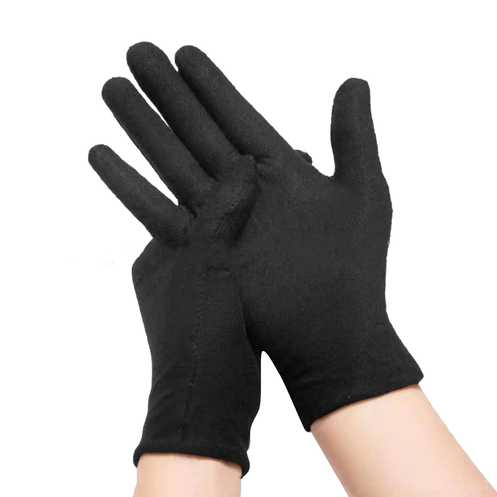 12 пар хлопковых перчаток унисекс, утолщенные впитывающие пот ювелирные перчатки из полиэстера и хлопка, перчатки для езды на велосипеде, горные спортивные перчатки