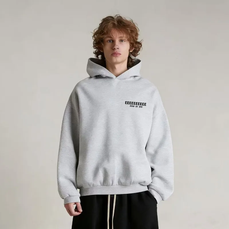 

Модный хлопковый мужской спортивный костюм: классический дизайн, толстовка с силиконовым логотипом и брюки, комплект из двух предметов, оверсайз, для пар