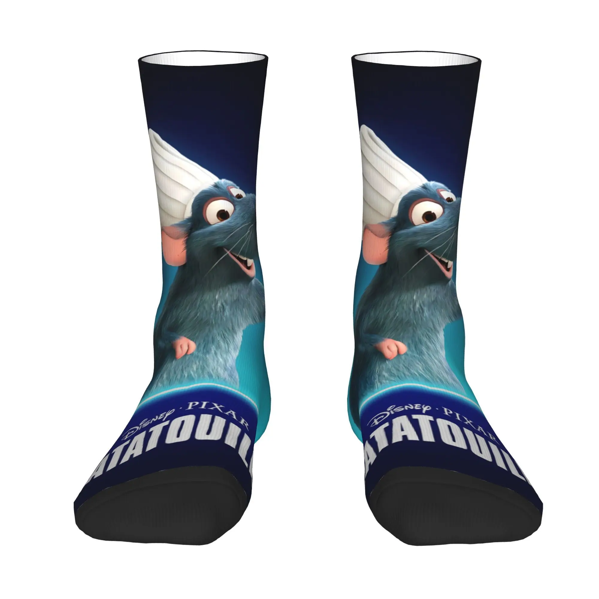 Chaussettes Ratatouille de dessin animé pour hommes et femmes, bas de printemps imprimés