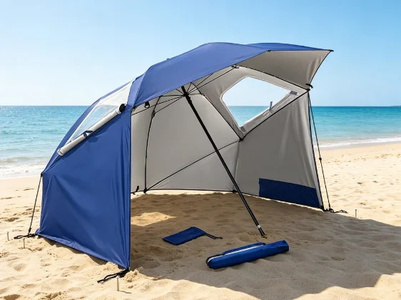 Summer Large European Design Polyester Outdoor Windproof Custom Logo Silk Screen Printed Portable Lightweight Umbrella