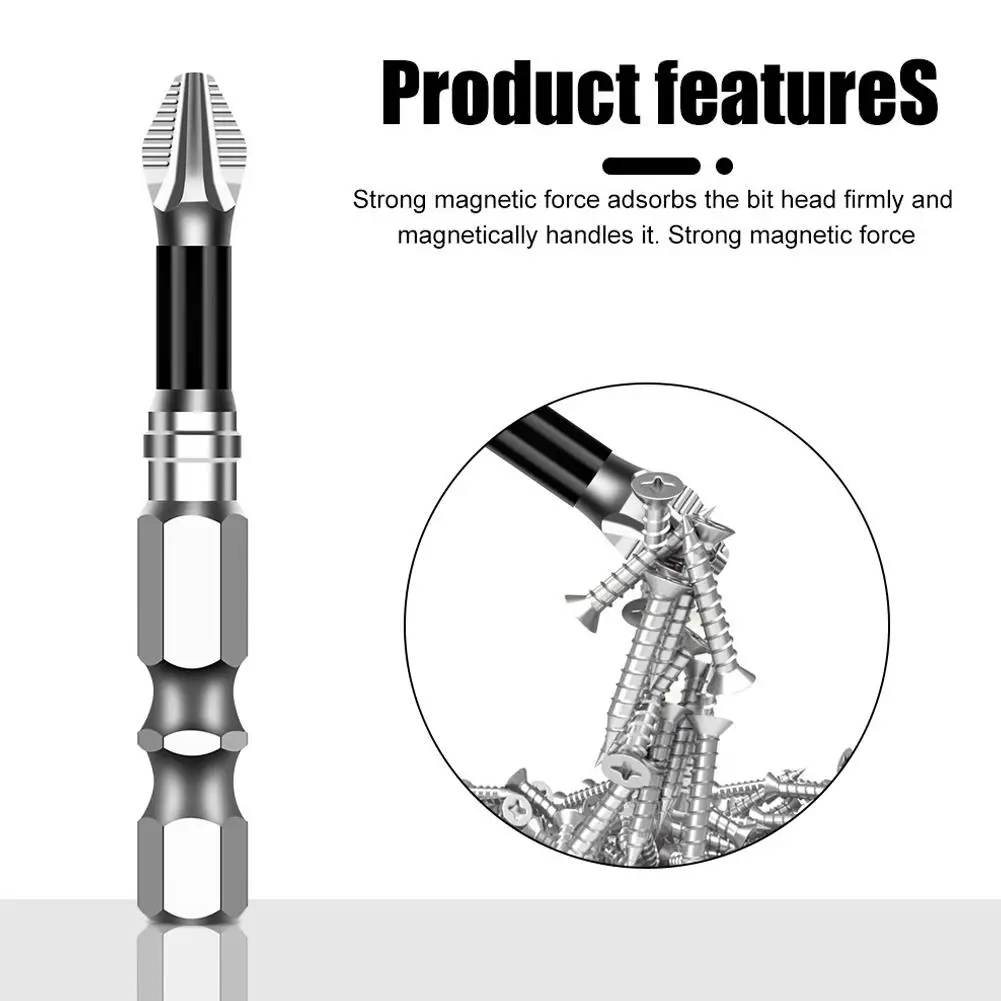 K5 Набор сверл с высокой магнитной отверткой, универсальный набор магнитных электрических отверток с противоскользящими зубьями Phillips, длина 25-150 мм