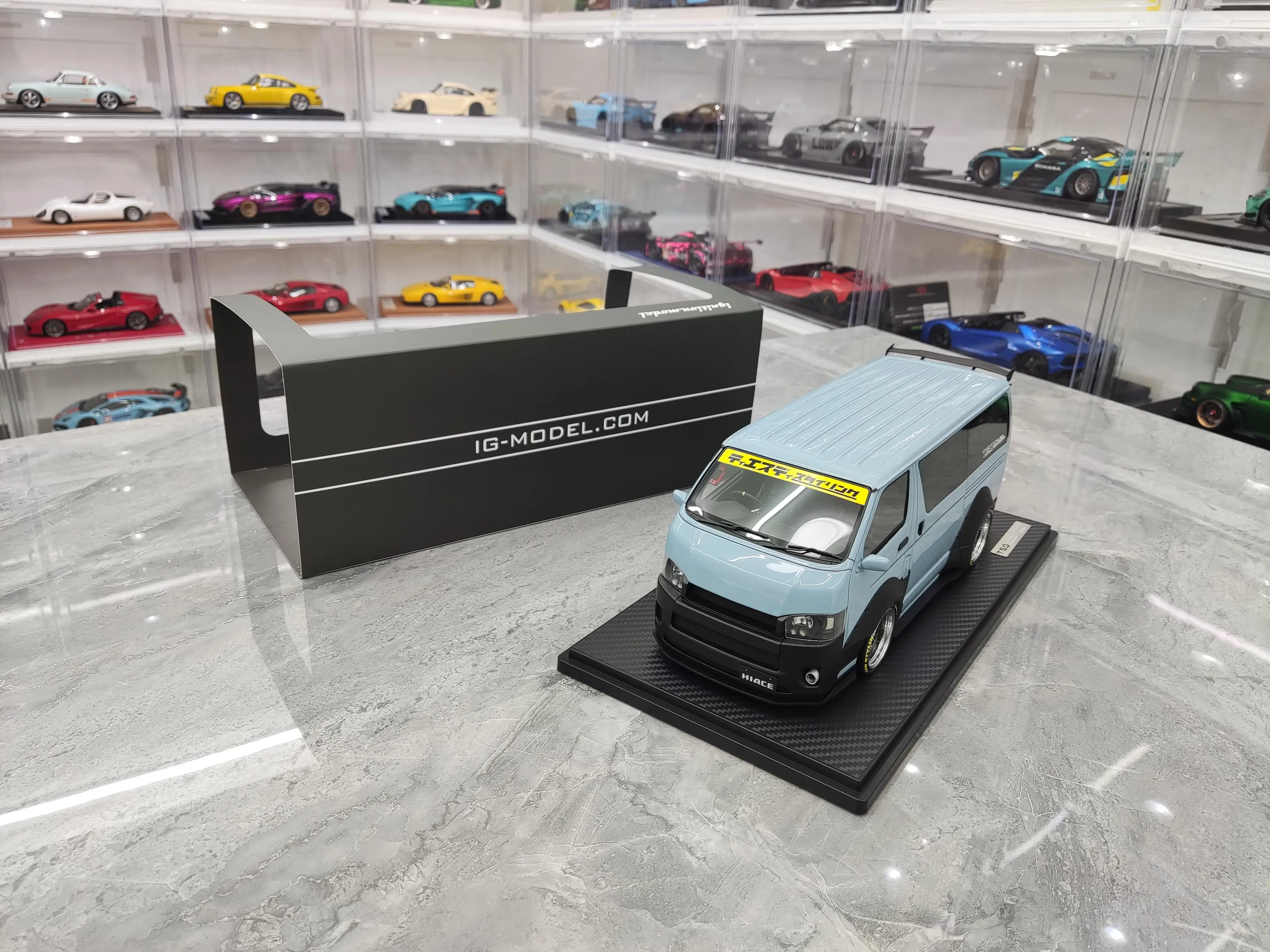 IG 1:18 TSD WORKS HIACE Diecast Model Car Resin Limited edition Collection