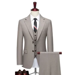 (5) Customized Groom Wedding Dress Business Suit Men's Formal Casual Suit