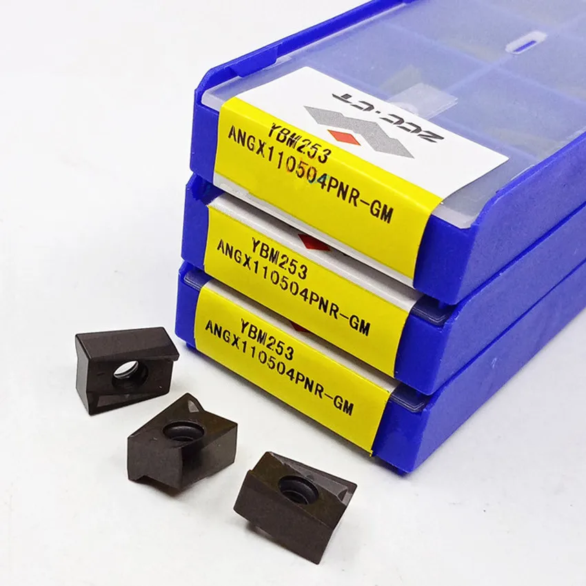 ZCC.CT ANGX110504PNR-GM YBM253 / ANGX110508PNR-GM YBM253 ANGX110504 ANGX110508 CNC carbide inserts milling inserts 10pcs/box