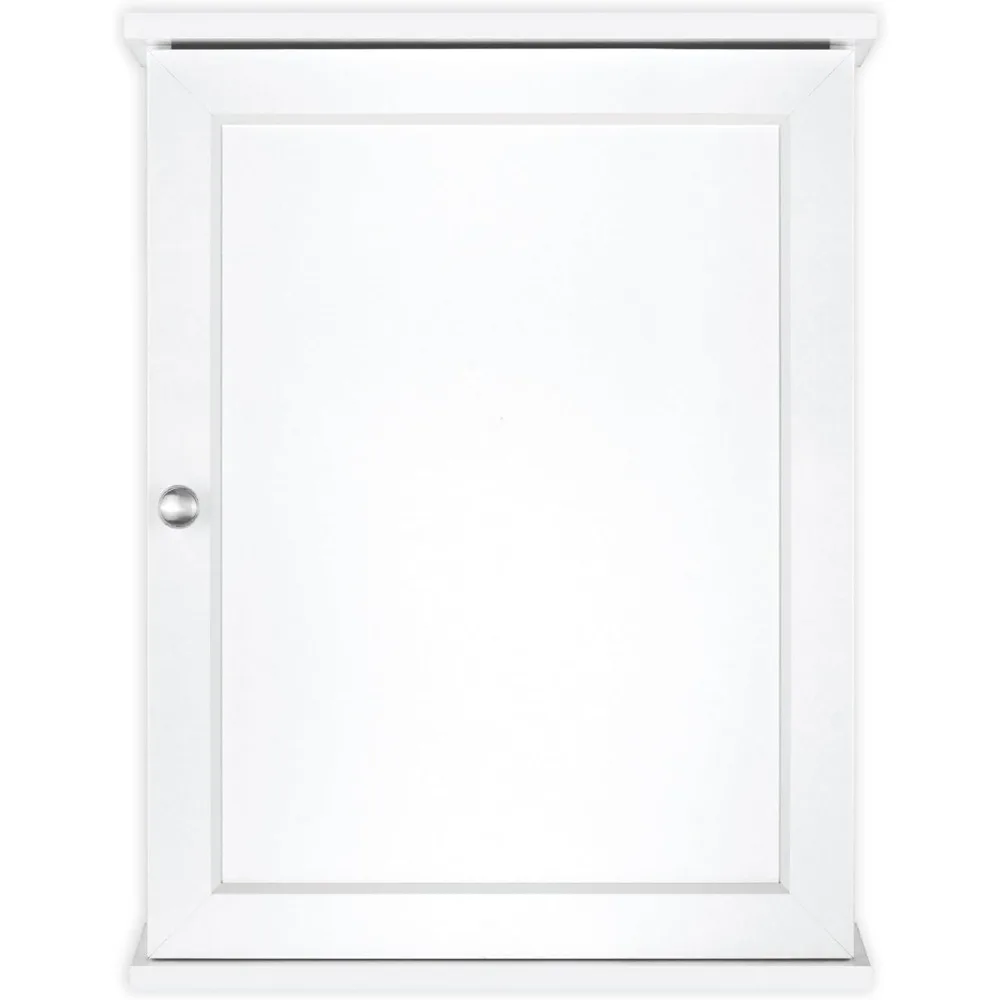 White Wall Mounted Medicine Cabinet 23x18 Over Toilet Bathroom Storage Organizer