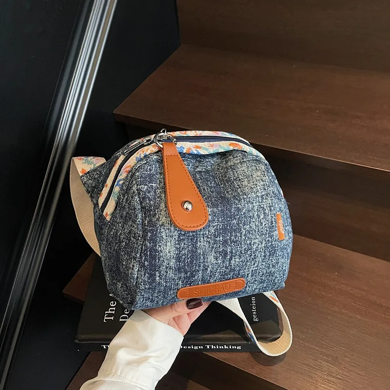 

New Large Capacity Denim Crossbody Bags for Women Casual and Simple Shoulder Bags Fashionable and Versatile Commuting Bag