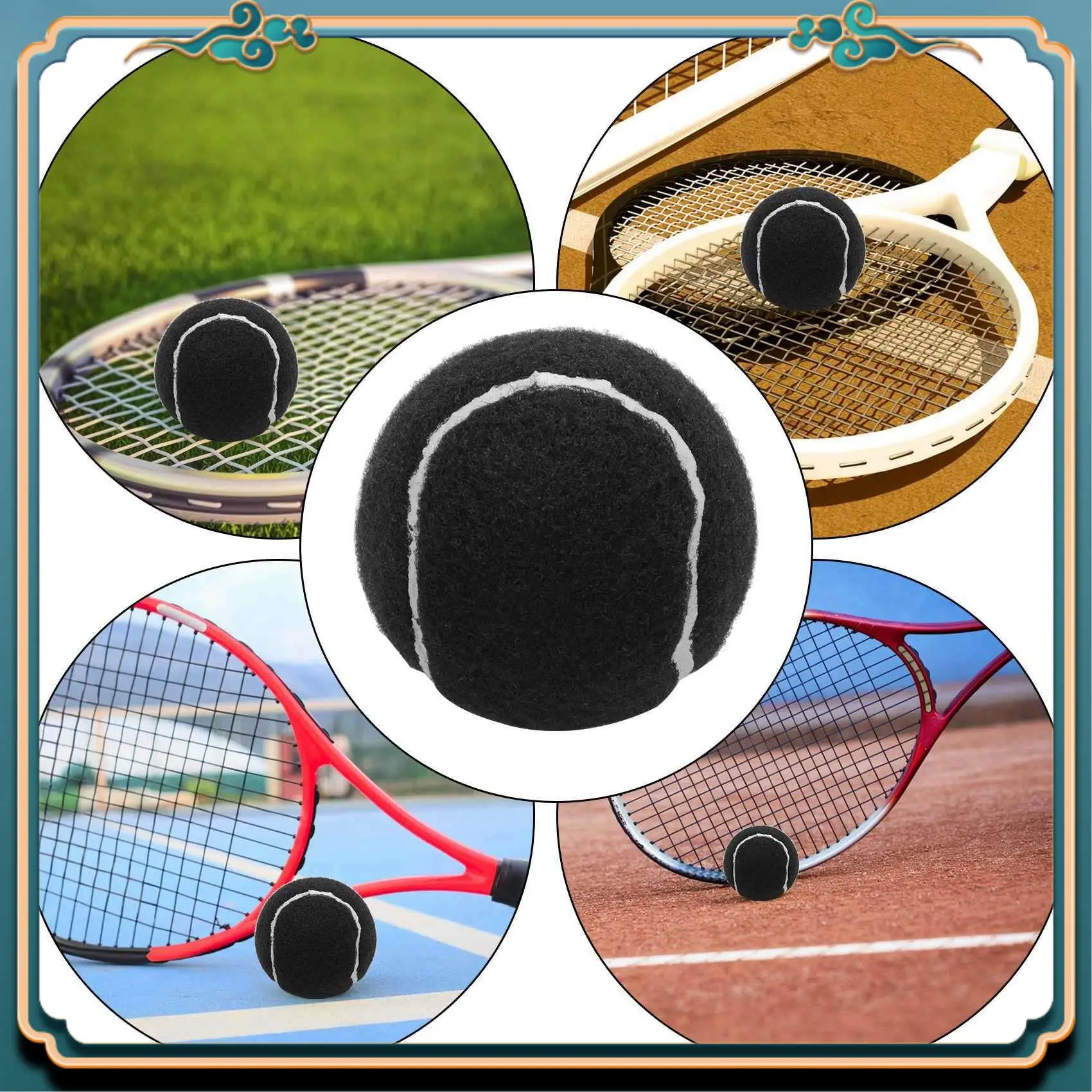 

Последняя упаковка из 30 шт. теннисные мячи, износостойкие эластичные тренировочные мячи, 66 мм, женский теннисный мяч для начинающих, черный