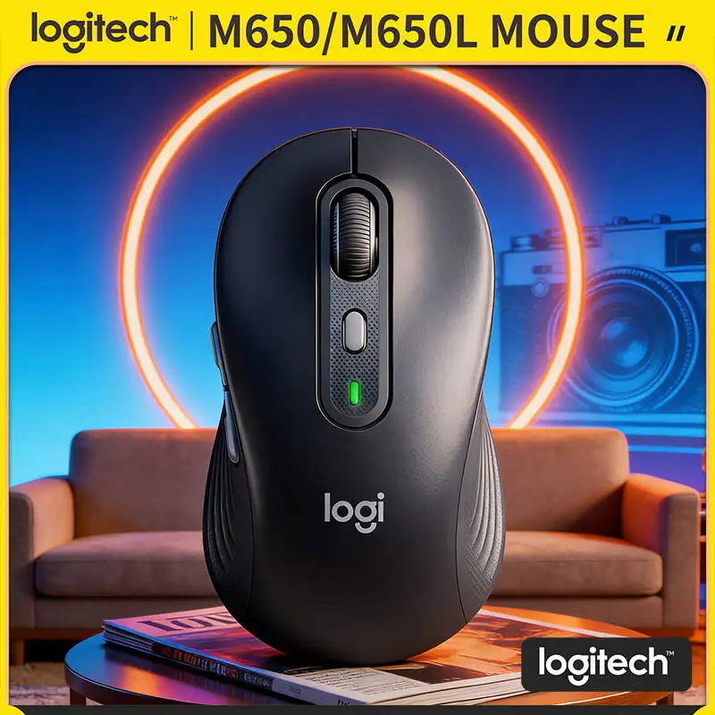 

Беспроводная мышь Logitech M650/M650L Signature - экологичный дизайн, SmartWheel Scrolling, отслеживание DPI от 400 до 4000, разрешение 400-4000 DPI