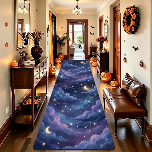 Large Corridor Floor Runner, Extra Soft Crystal Velvet Carpet, Thickened Absorbent Non-Slip Mat for Hallway, Foyer and Front Door
