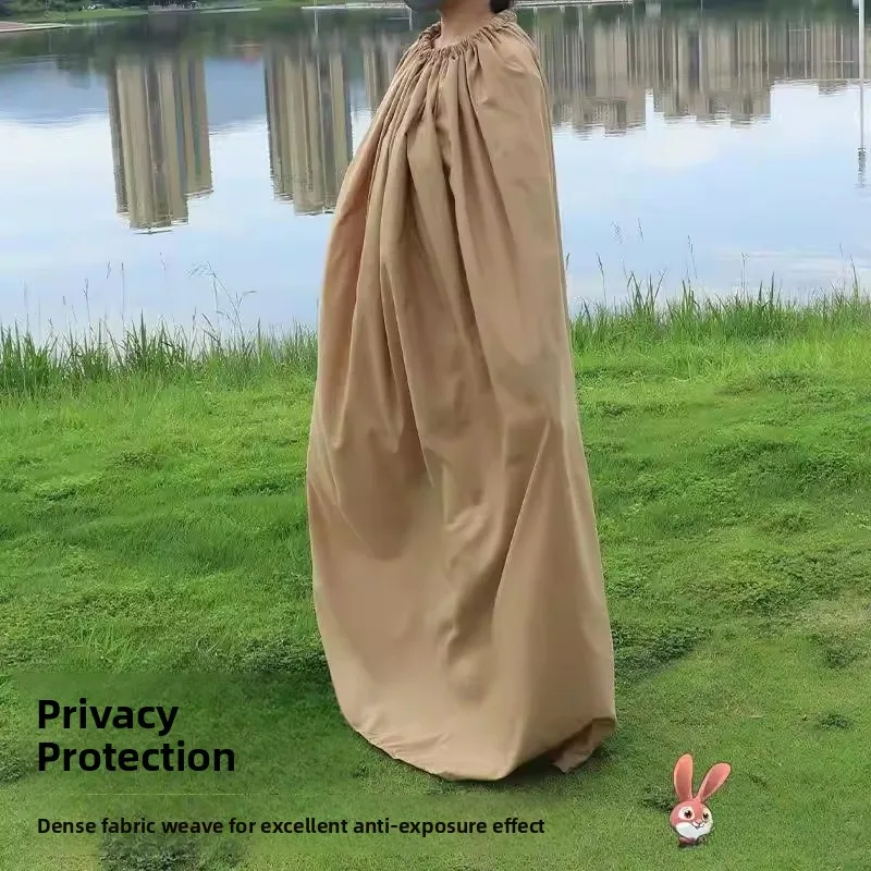 

Портативная пляжная палатка для переодевания на открытом воздухе, обеспечивающая конфиденциальность, защиту от света, простая в использовании, для путешествий, для смены одежды