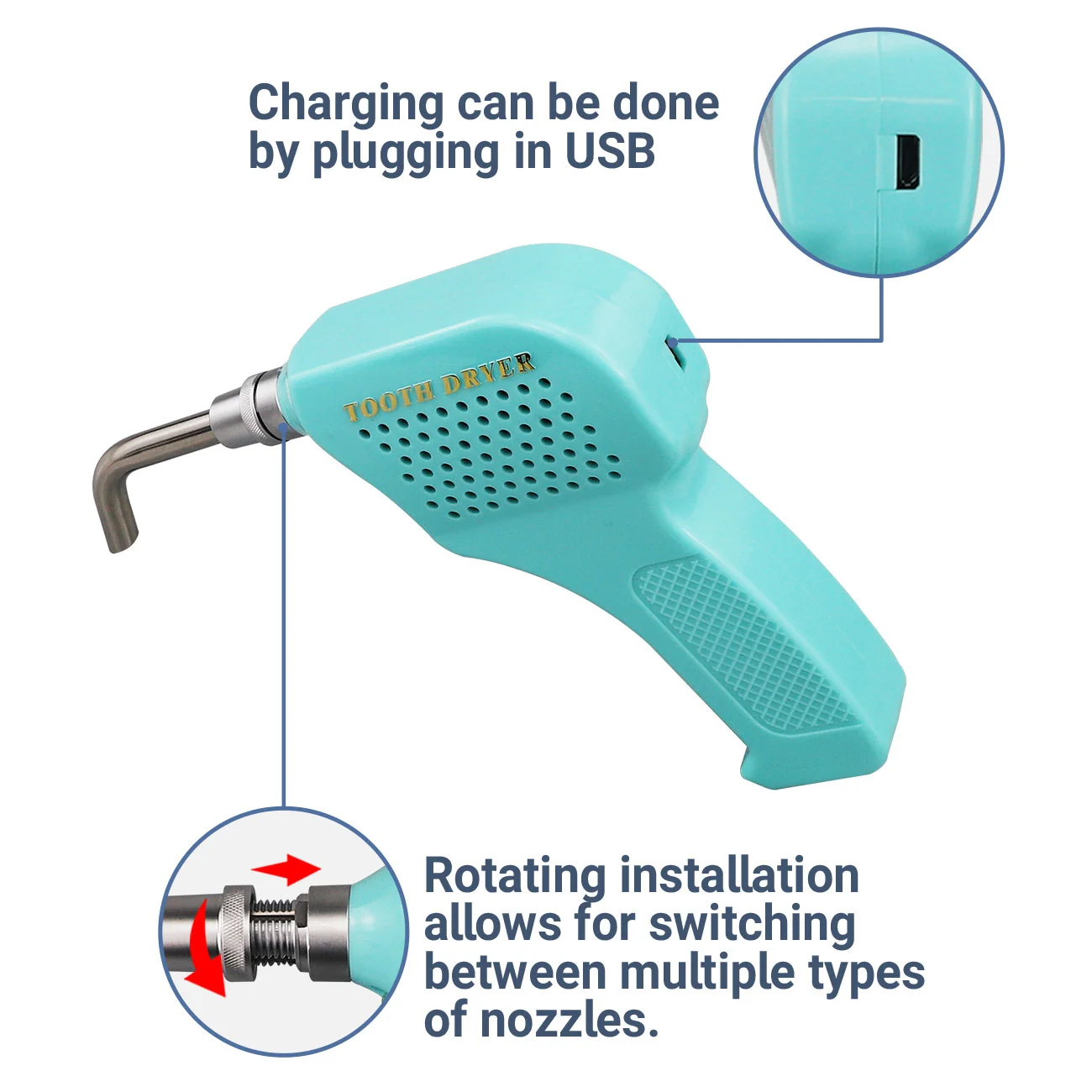 

Dental Air Tooth Dryer - Electric Heater & Drying Machine for Crowns, Bridges & Instruments - Lab Equipment
