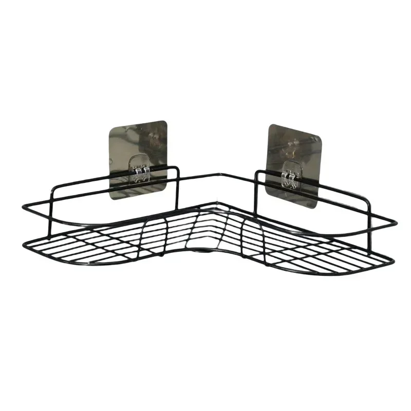 Hot Bathroom Metal Shelf No-Drill Metal Corner Shelf Shower Storage Shelf Bracket Bathroom Accessory Organizer Shampoo Shelfs