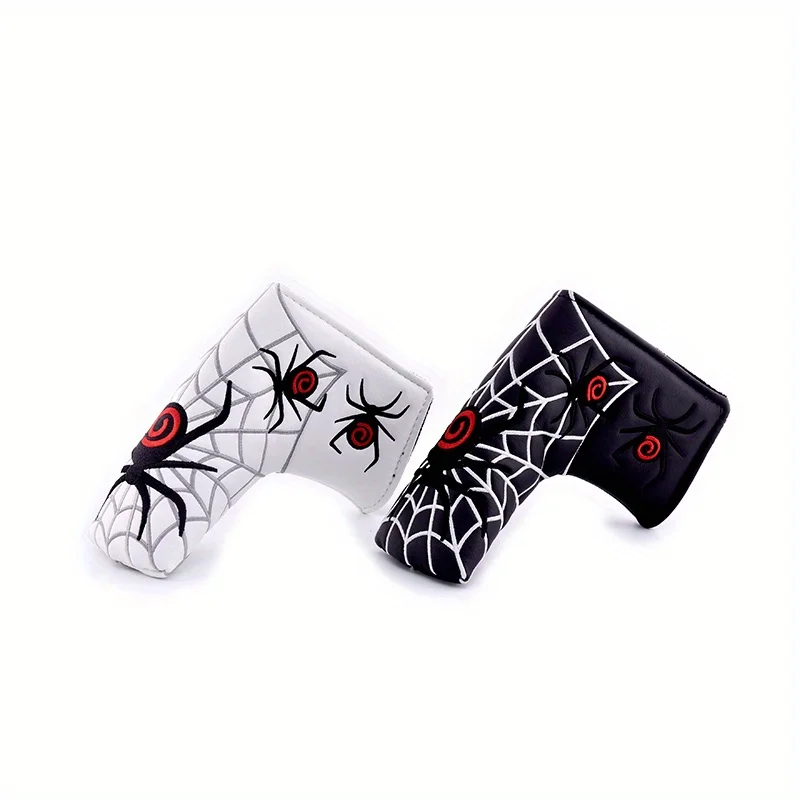 1pc Fashionable Golf Putter Covers, Blade Putter Headcovers, Embroidered Spider Design Putter Protector