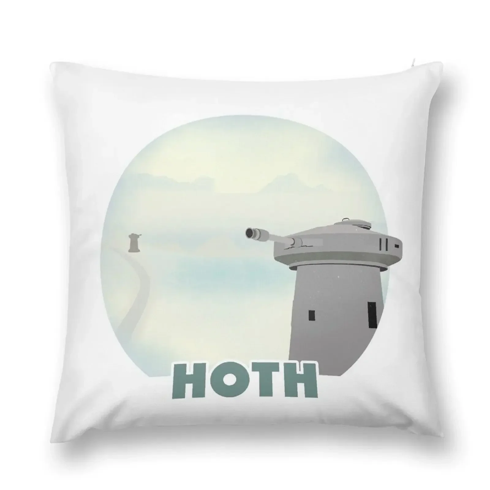 

Hoth Retro Travel Poster Throw Pillow Pillowcase luxury home accessories pillow pillowcase pillow