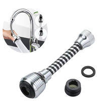 2 Mode Faucet Extender 360Degree Rotatable Faucet Nozzle Adapter Home Water Saving Bubbler Kitchen Bathroom Faucet Accessories