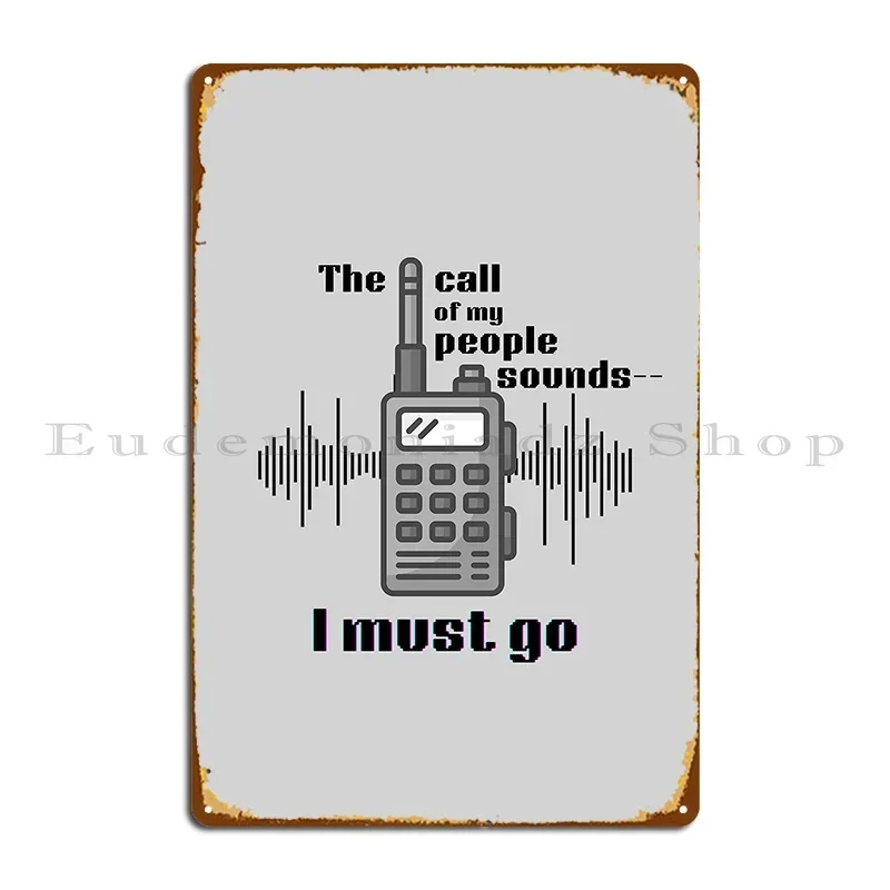 First Responder Radio Metal Sign Printing Club Party Create Vintage Garage Tin Sign Poster