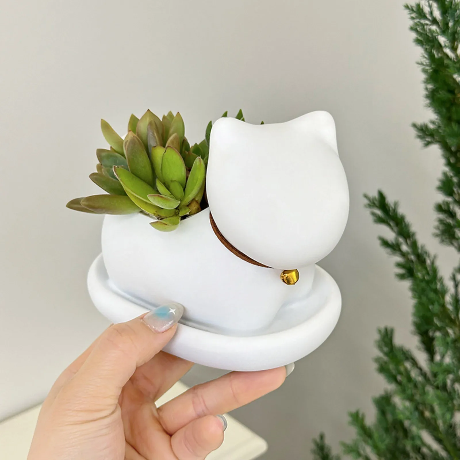 Flower Pot Cute Cat Succulent Plant Pots Vase Simulation Animal Cartoon Pots Planters For Indoor Plants Home Decoration