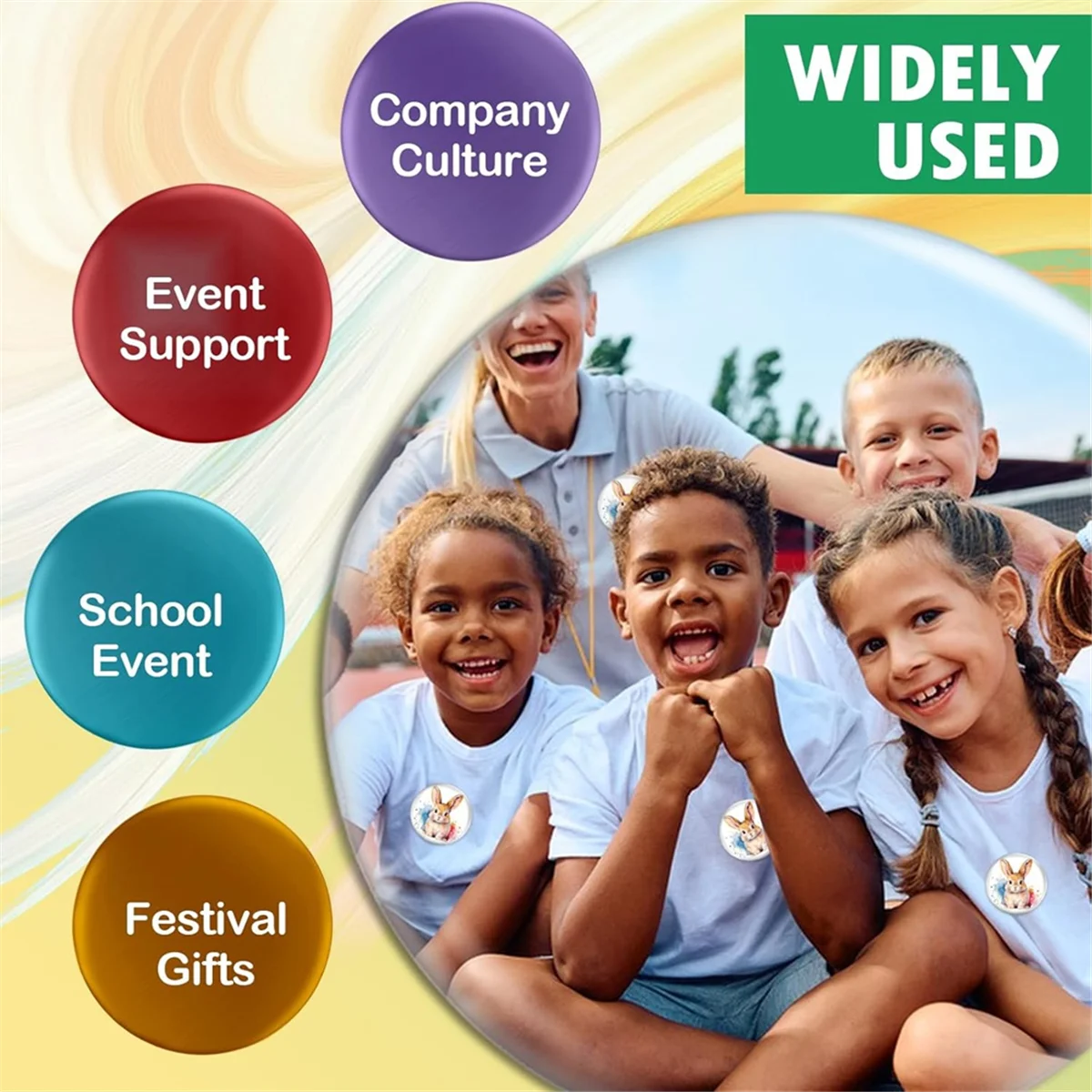 ABJZ 200 set di forniture per la produzione di bottoni da 58 mm/2,25 pollici, fai da te completo per bottoni e badge, adatto per macchina per la produzione di bottoni