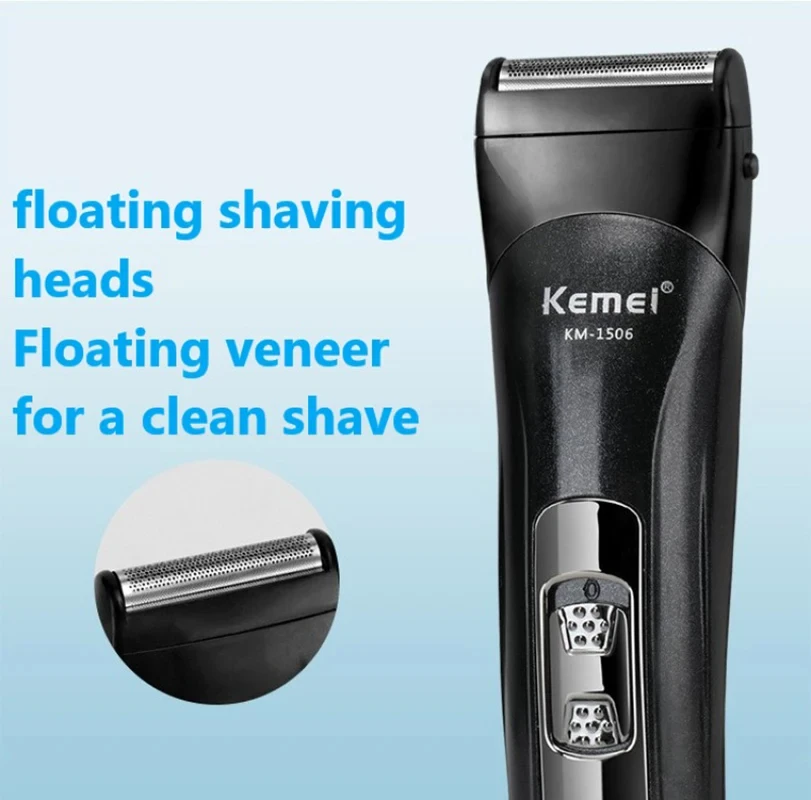 Kemei KM-1506 3 in 1 전기 면도기, USB 충전 헤어 트리머, 전기 충전식 코 전문 면도기 구성품