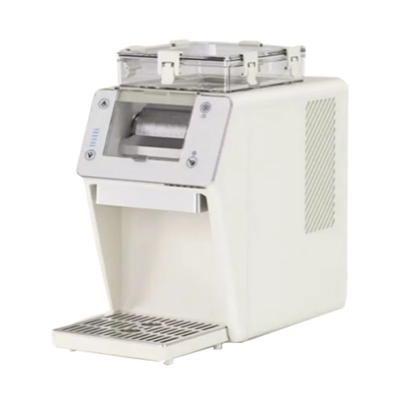 Electric Shaved Ice Maker 30KG, Commercial Snow Cone Machine with Fast Ice Making, Fully Automatic Nugget Ice Machine for Home B
