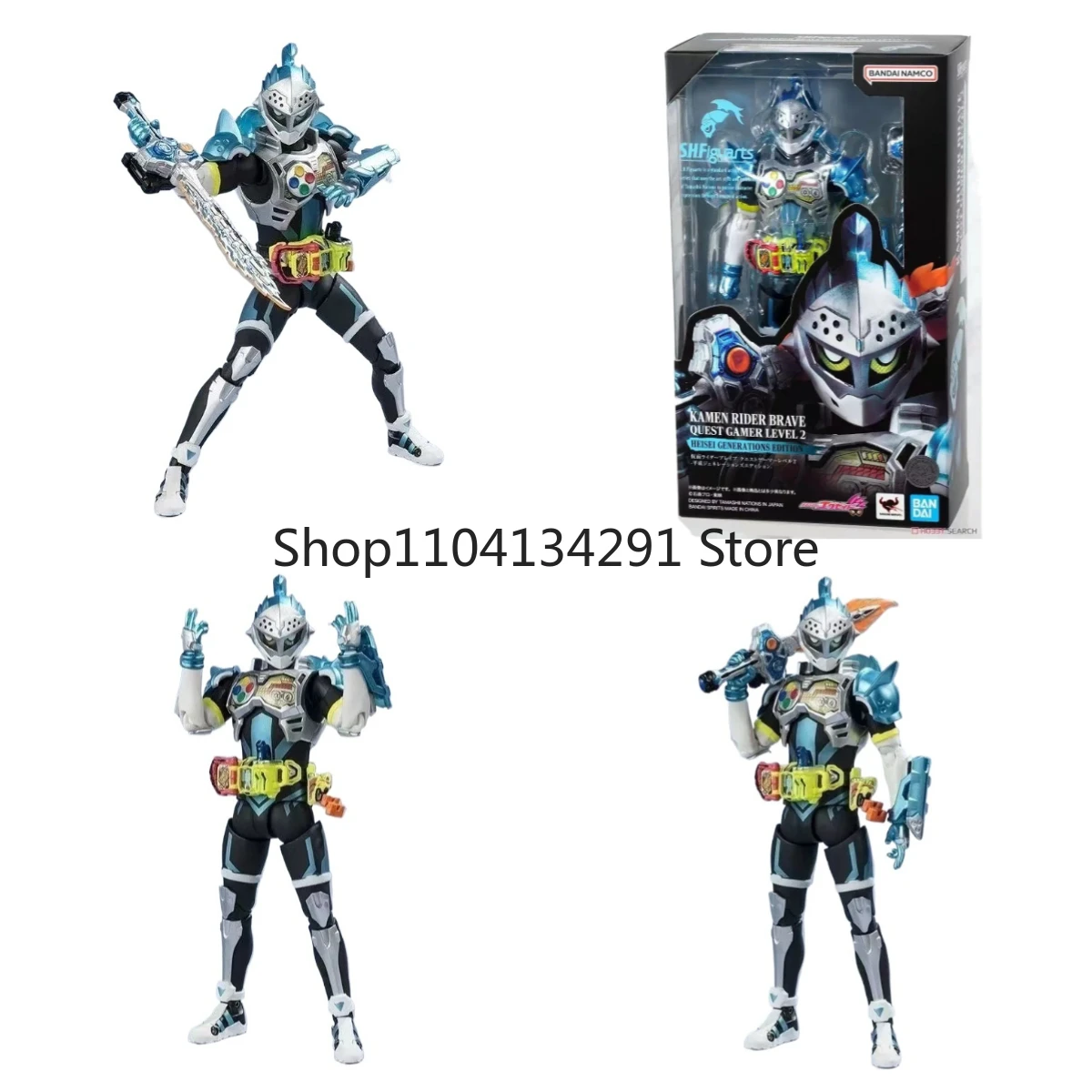 

Оригинальный Bandai SHF Kamen Rider EX-AID Brave Mission Player LV2 Heisei Generation Edition, экшн-фигурка, коллекционная игрушка