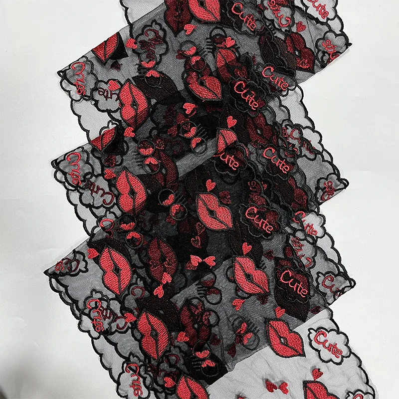 

20 ярдов, красная сетка для губ, кружевные аксессуары, одежда «сделай сам», шторы, кружевные аксессуары, интерьерные юбки, лежащая сетчатая ткань