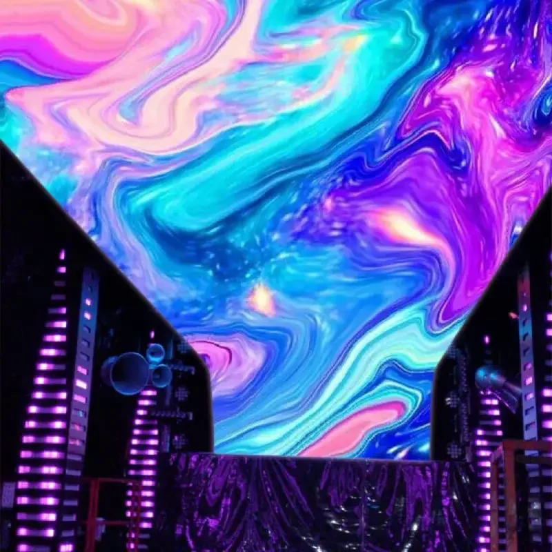 Layar LED Flying Carpet Untuk Booth Indoor & Kasino & Klub Malam, Layar Video Untuk Plafon, Serbaguna Untuk Semua Aplikasi.