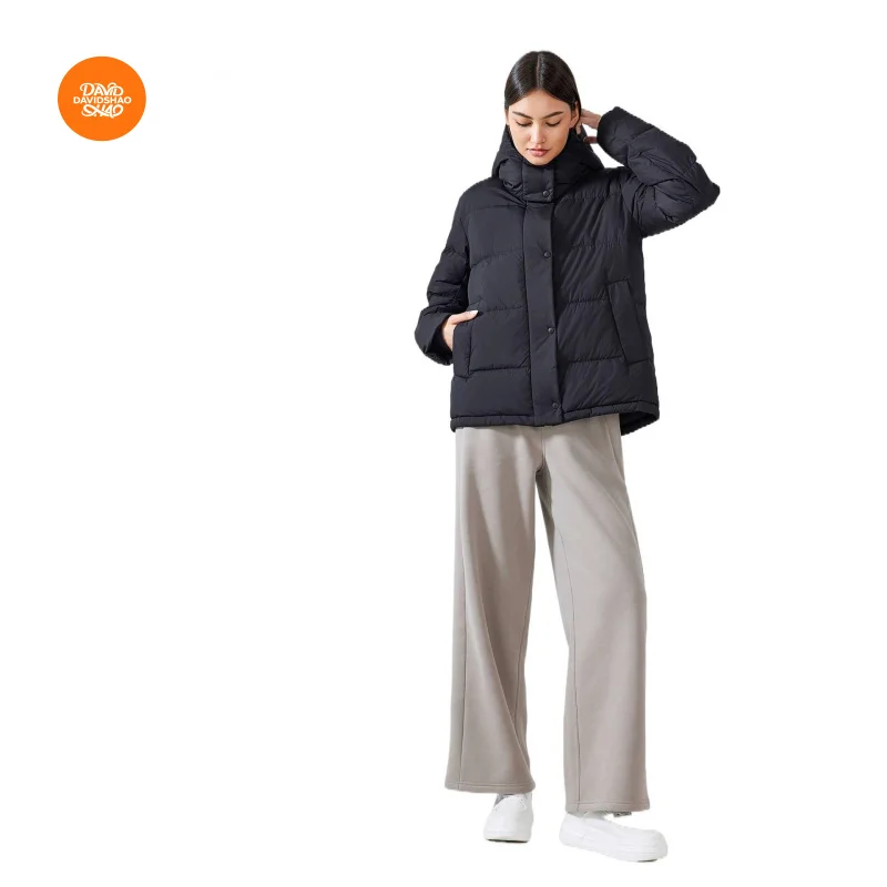 DAVIDSHAO Top qualité EU US taille luxe tenue décontracté automne hiver femmes doudoune en plein air entraînement à capuche veste manteau