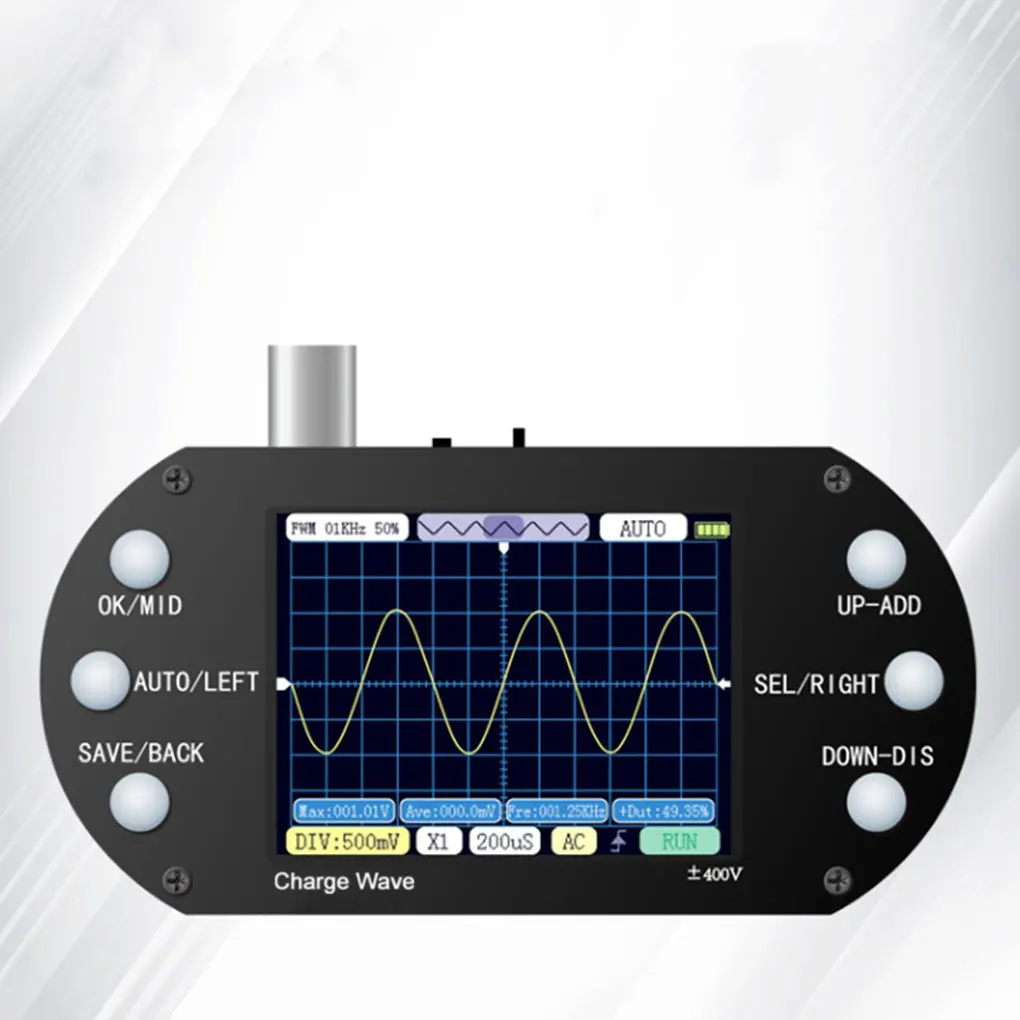 Compact Oscilloscope Portable And Reliable For On--go Testing Accurate Reading Handheld Oscilloscope Oscilloscope+probe