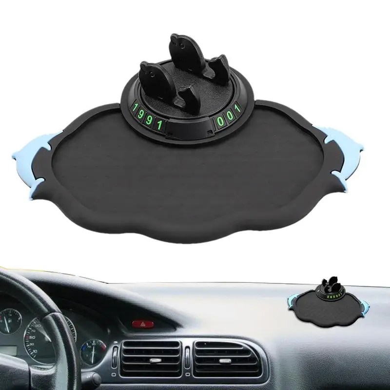 Portable Electronic Device Mount Glowing Dashboard Mat Phone Mount For SUV Car Anti-Slip Pad Car Phone Holder With Temporary