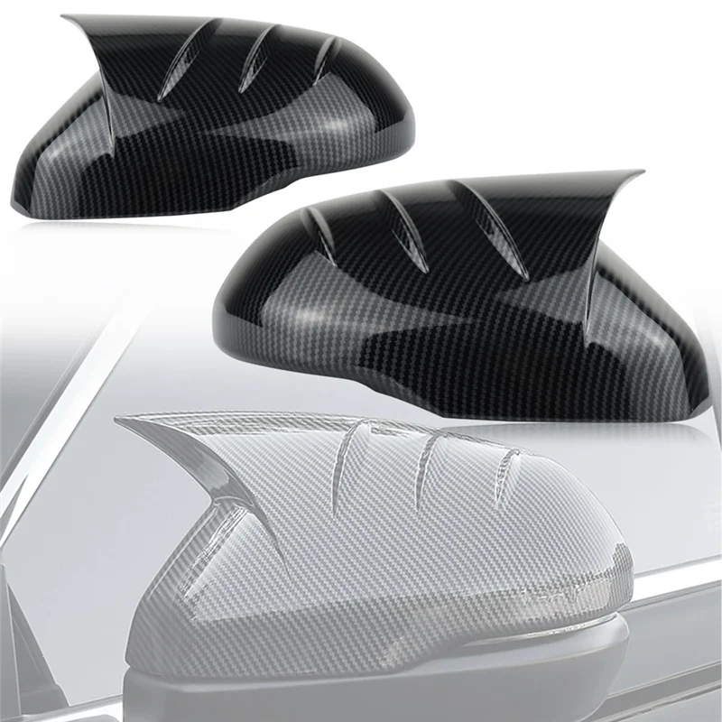 

AASS-Carbon Fiber Style Rear View Mirror Cover Side Mirror Horn Caps Trim For Honda CRV CR-V 2023 2024 Parts